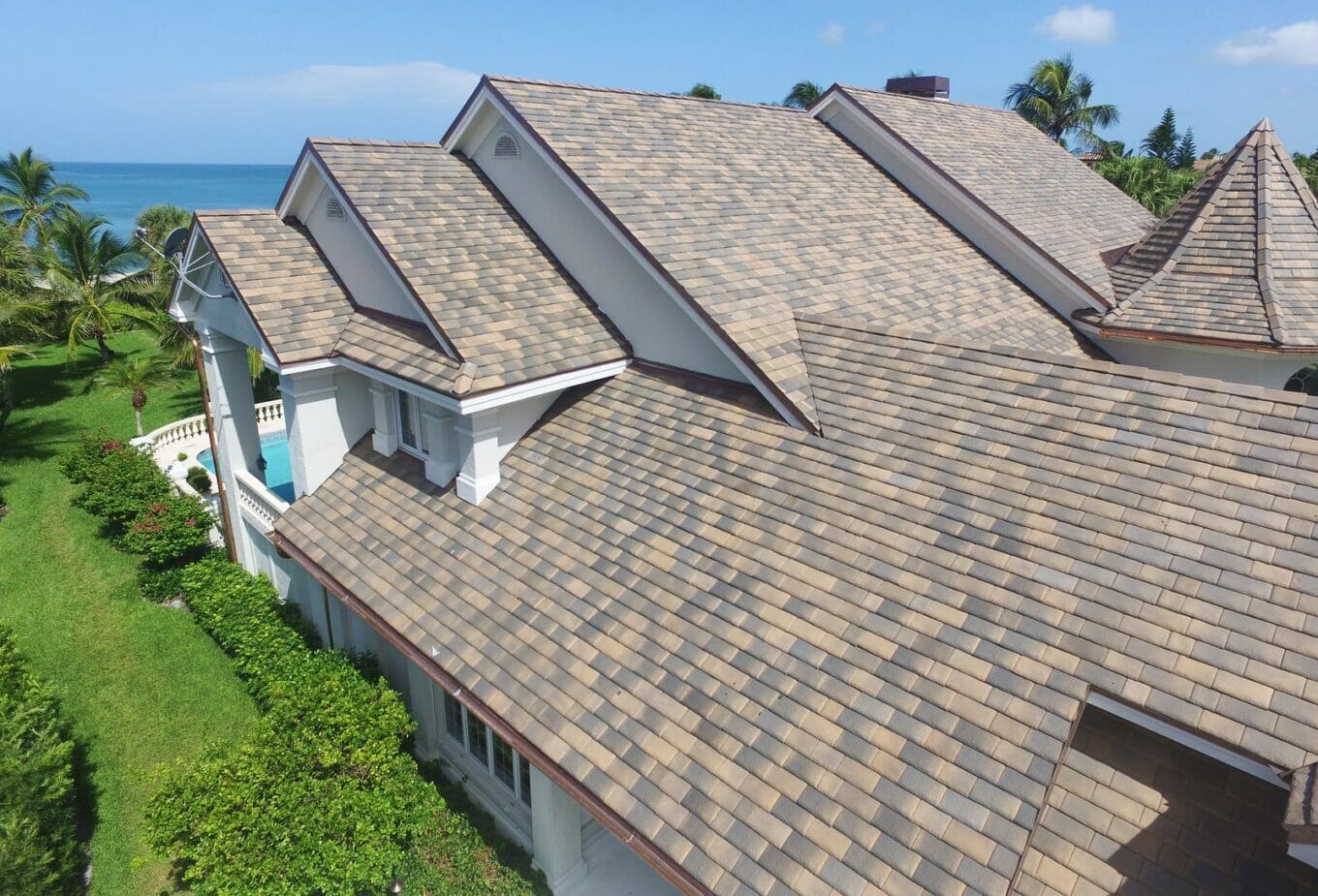 House with Ludowici Slate Tile Roof