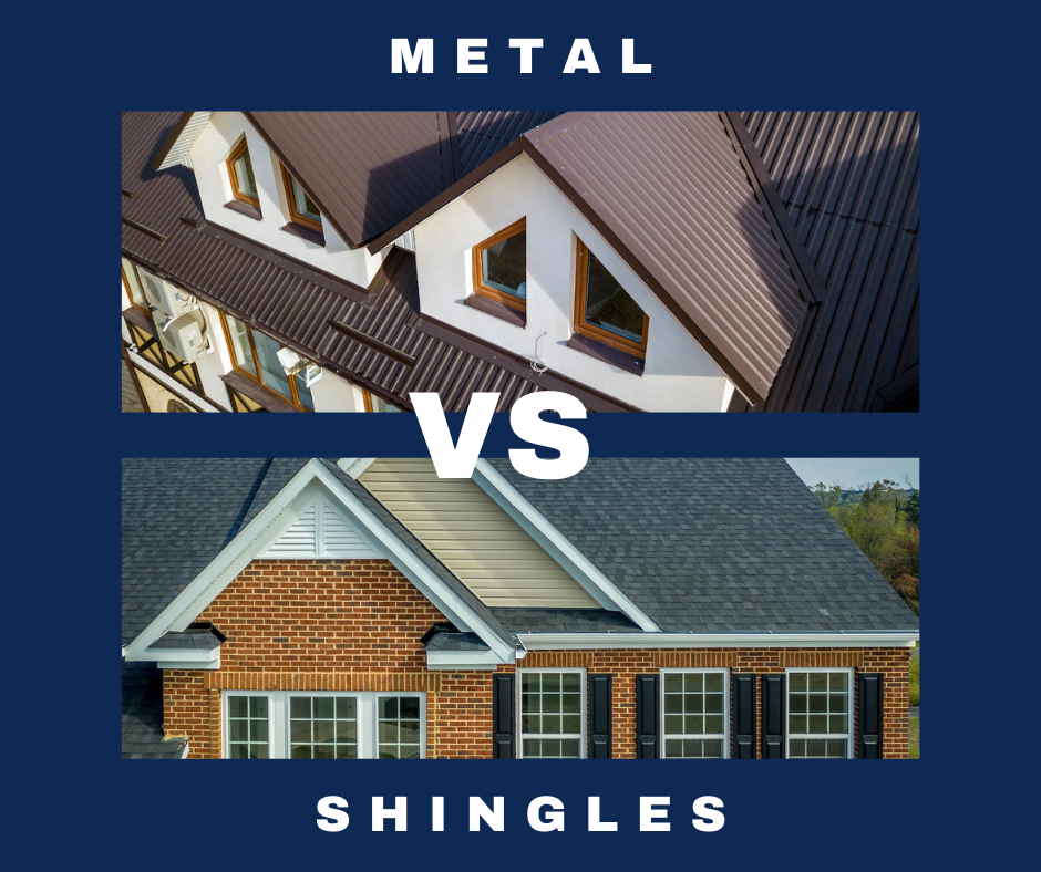 comparison chart of metal roof vs standard shingles