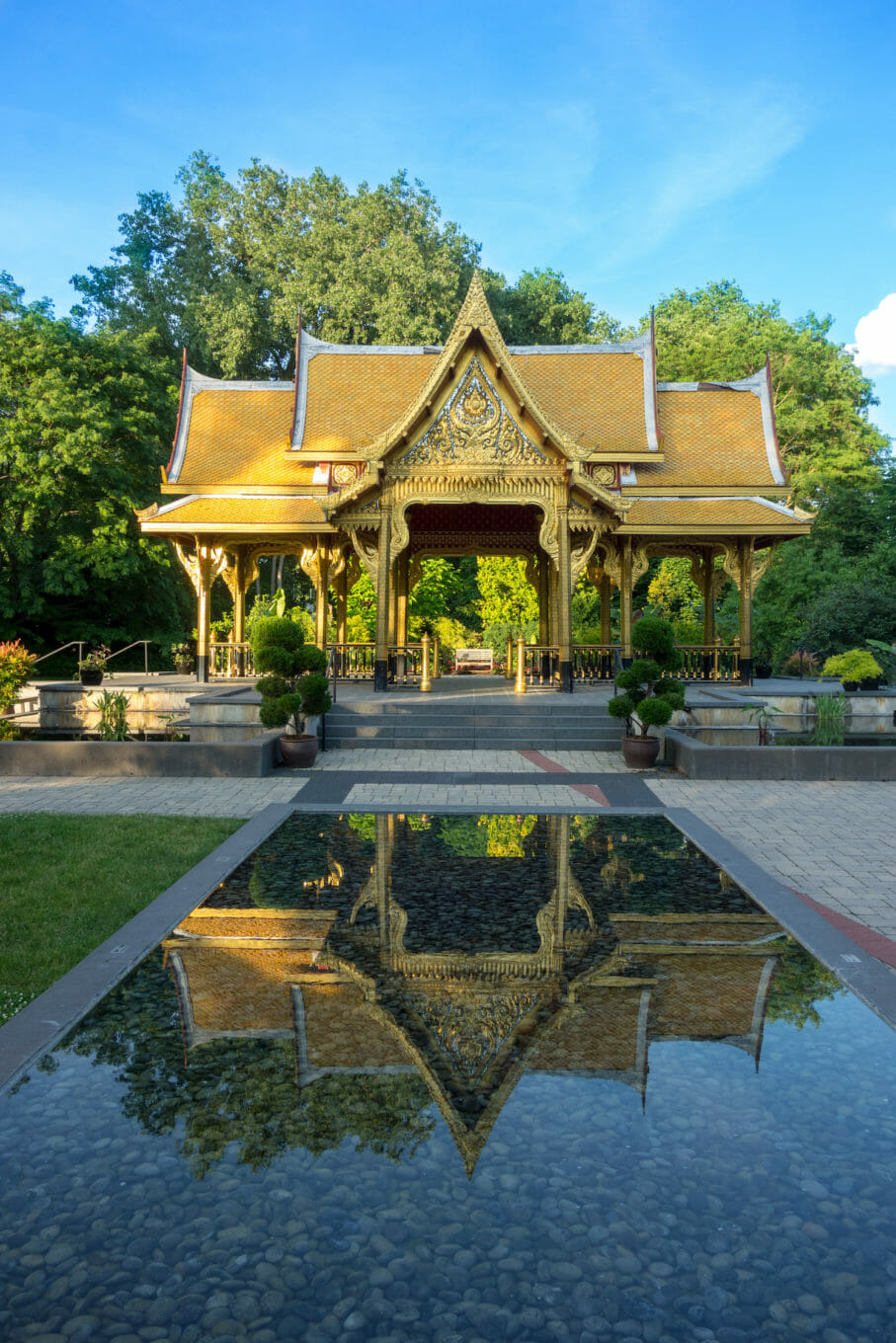 thai pavilion at olbrich botanical gardens in madison wisconsin