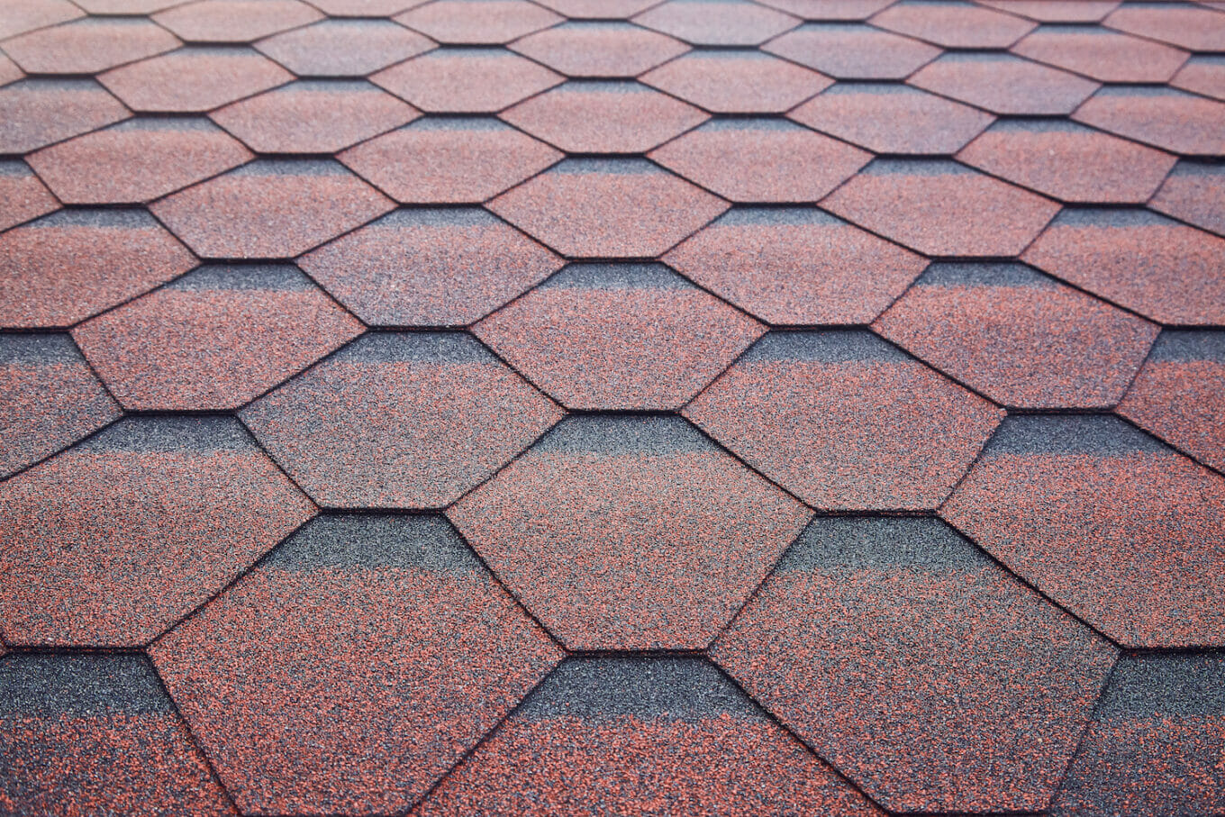 composite shingles red