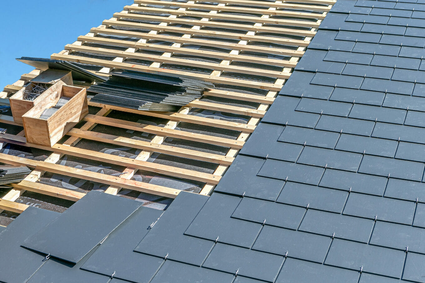 how long does a slate roof last shingles being placed