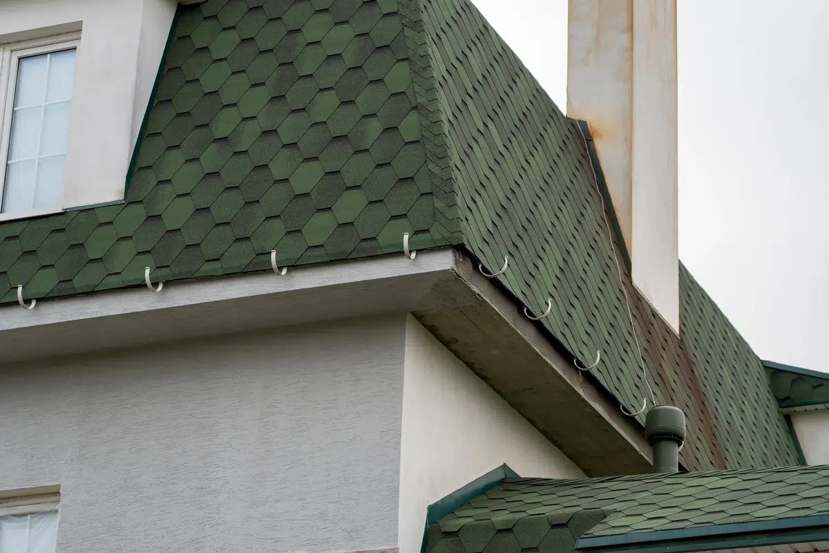 slate roof repair bituminous slate mimicking slate